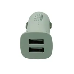 شارژر فندکی دنمن مدل Dz06 دو پورت همراه با کابل MicroUsb
