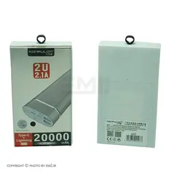 پاوربانک کانفلون مدل A20 ظرفیت 20000 میلی‌آمپر ساعت