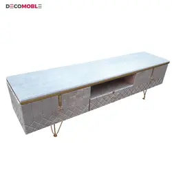 میز تلویزیون دکومبل مدل پایه فلزی ونیز