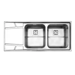 سینک توکار استیل البرز مدل 738 | دکوراسین