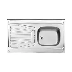 سینک روکار استیل البرز مدل 165/60 | دکوراسین