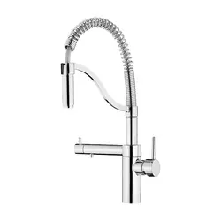 شیر ظرفشویی دو منظوره فنردار کاویان مدل مروارید | دکوراسین