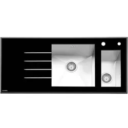 سینک شیشه‌ای ایلیا استیل مدل 8023 | دکوراسین