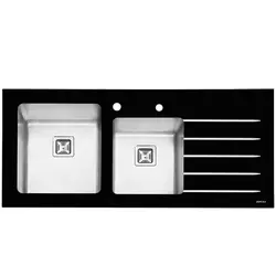 سینک شیشه‌ای ایلیا استیل مدل 8031 | دکوراسین