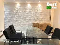 دیوارپوش سه بعدی طرح موج ABS