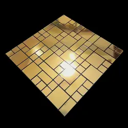 تایل دکوراتیو طلایی خشدار و براق 786