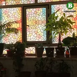 استیکر شیشه طرح آبگینه