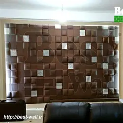 تایل چرمی مربع میکرو متالیک