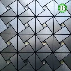 بین کابینتی مثلثی نگین دار نقره ای وارداتی
