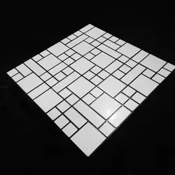 تایل دکوراتیو تمام سفید طرح 791