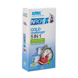 مشخصات، قیمت و خرید کاندوم ناچ کدکس مدل Cold Challenger 5in1 بسته 12 عددی - دل‌ استایل