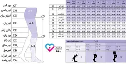 جوراب سیگواریس زیر زانو مدل کتان (CO2 AD)