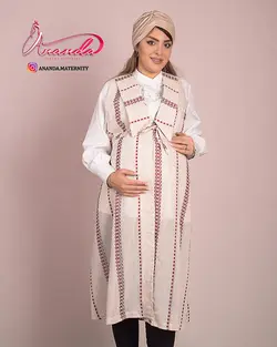 شومیز سارافون بارداری کتان ناژین