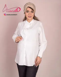 شومیز سارافون بارداری کتان ناژین