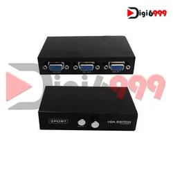 دیتا سوئیچ 2 پورت کلید دار Kvm Vga