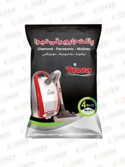 پاکت جارو برقی موشکی 4عددی تیوا