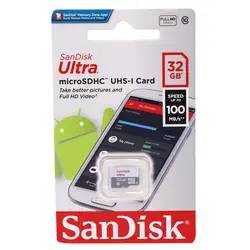 رم میکرو ۳۲ گیگ سن دیسک SanDisk Ultra U1 C10 100MB/s