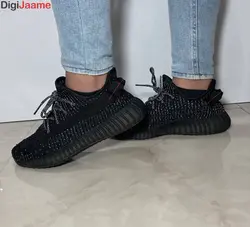 کتونی اسپرت Adidas Yeezy boost 350 - مشکی کد 4020