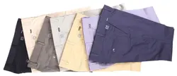 شلوار کتان مردانه - کرمی روشن کد 3007