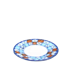 فنجان دسته دار ونعلبکی چینی میبد مروارید طرح شطرنجی &mdash; فروشگاه اینترنتی دیجی می