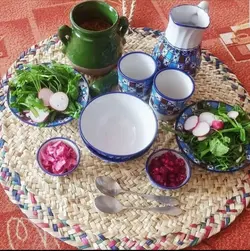 لیوان دسته دار چینی میبدمروارید نقش شطرنجی &mdash; فروشگاه اینترنتی دیجی می