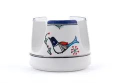 گرمکن چینی میبد مروارید نقش مرغی رنگی — فروشگاه اینترنتی دیجی می