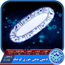 دیس ماهی خوری کوچک یا رولت خوری چینی میبدمروارید نقش مرغی &mdash; فروشگاه اینترنتی دیجی می