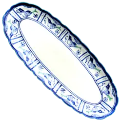 دیس ماهی خوری متوسط یا رولت خوری چینی میبدمروارید نقش مرغی &mdash; فروشگاه اینترنتی دیجی می