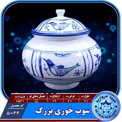 سوپ خوری بزرگ چینی میبدمروارید نقش مرغی — فروشگاه اینترنتی دیجی می