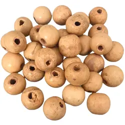 مهره چوبی مکرومه بسته 30 عددی