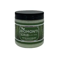 اسکراب صورت و بدن بیومونتی Biomonti حاوی عصاره آلوئه ورا 500 میل