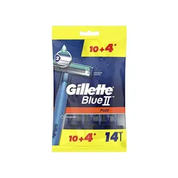 خودتراش مردانه 2 تیغ ژیلت Gillette مدل Blue2 Plus بسته 14 عددی