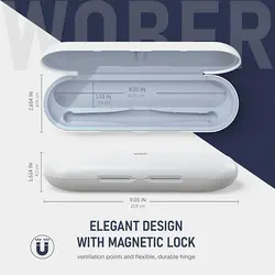 قاب مسافرتی مسواک برقی اورال بی Oral-B مدل Wober رنگ خاکستری