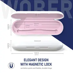 قاب مسافرتی مسواک برقی اورال بی Oral-B مدل Wober رنگ صورتی
