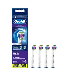 سری یدک مسواک برقی اورال بی Clean Maximiser مدل 3D White بسته 4 عددی
