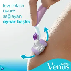 خودتراش 3 تیغه ژیلت مدل Comfort Glide بهمراه 2 عدد تیغ یدک