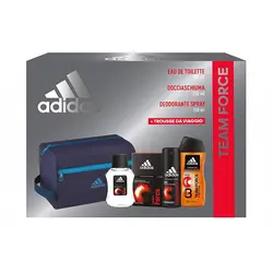 پک هدیه ادکلن ، اسپری ، شامپو بدن و کیف آدیداس مدل Team Force مناسب آقایان