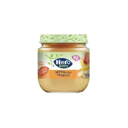 پوره میوه موز و هلو هرو بیبی Hero Baby حجم 125 گرم