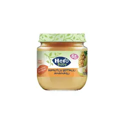 پوره میوه آناناس ، هلو و گلابی هرو بیبی Hero Baby حجم 125 گرم