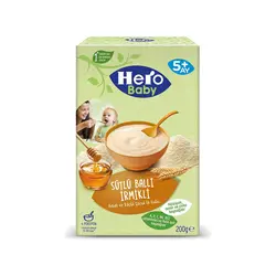 سرلاک گندم با عسل و شیر هرو بیبی Hero Baby حجم 200 گرم