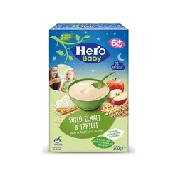 سرلاک هشت غله با سیب و شیر مخصوص شب هرو بیبی Hero Baby حجم 200 گرم