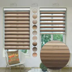 پرده زبرا پلیسه سایه روشن تنالیته کرم و قهوه ای در 9رنگ