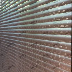 پرده کرکره فلزی آلومینیومی پرفراژ لوزی ۲۵ میلیمتری در ۵رنگ - دیجی پارکت