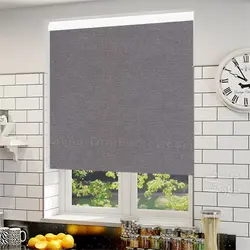 پرده شید ساده رنگ طوسی