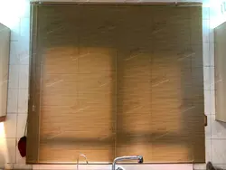 پرده کرکره فلزی طرح چوب بلوط ۲۵ میلیمتری P82