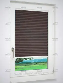 پرده پلیسه دستی یکطرفه مدل Pansy 06