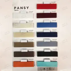 پرده پلیسه دستی دوطرفه مدل Pansy 12