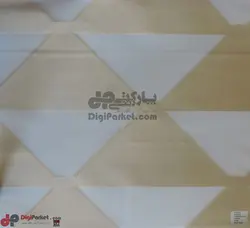 پرده زبرا سه بعدی مثلث کرم رنگ