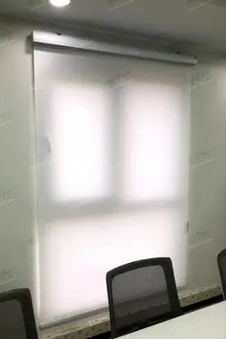 پرده شید ساده رنگ سفید