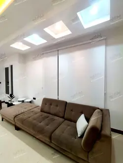 پرده شید ساده رنگ سفید